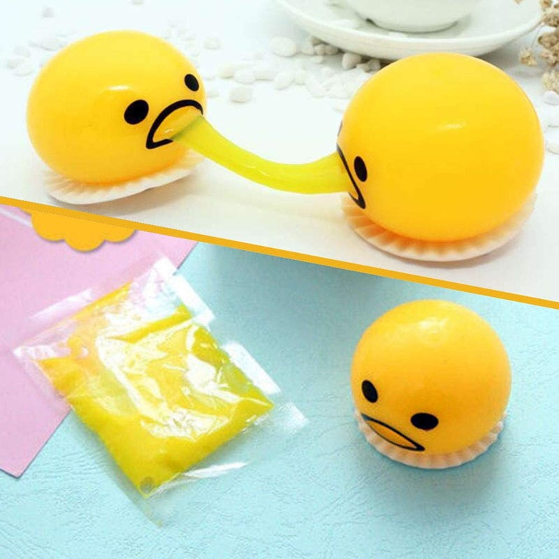 Puking Ball Brother Egg Yolk Pinch Vomit Spoof And Play Tricky Toys - Cindi Book