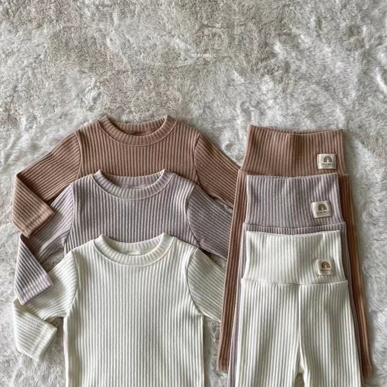 Solid Color Suit Rainbow Fashion Simple All-match Out Home Wear - Cindi Book