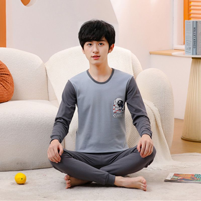 Children's Pajamas Cotton Boys' Base Teen Underwear Suit - Cindi Book