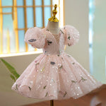 New Floral Princess Dress For Flower Girls Hostpresenter And Piano Performance Outfit - Cindi Book