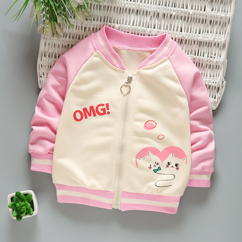 Boys And Girls Jackets Korean Baseball Uniforms Children's Babies Casual Western Style - Cindi Book