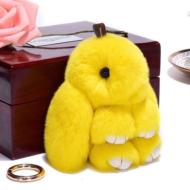Fashionable Cotton Cute Rabbit Keychain Pendant - Cindi Book