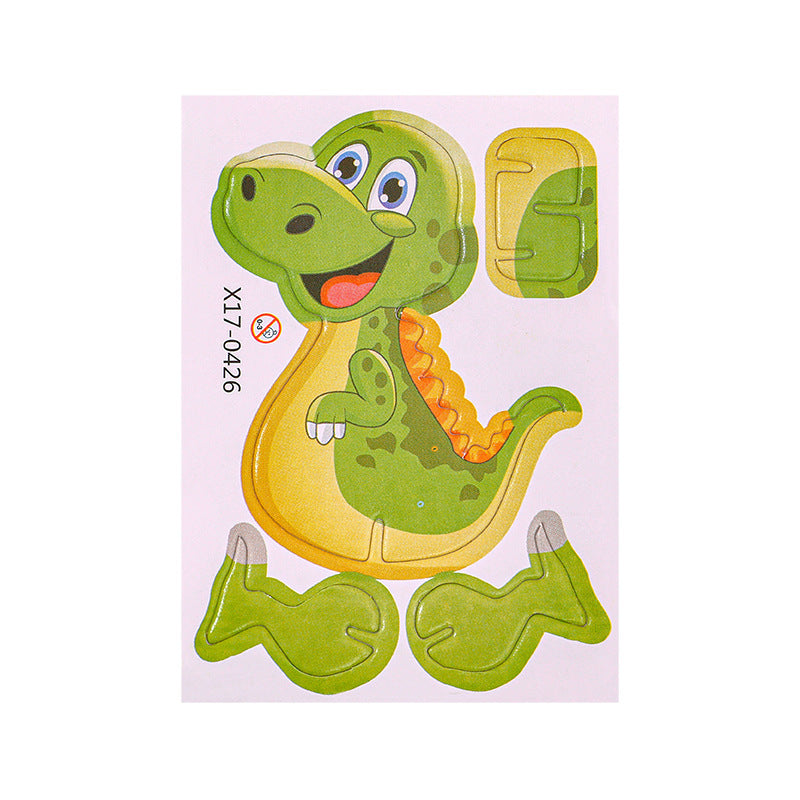 Cartoon Dinosaur 3D Puzzle Model Children DIY Handmade - Cindi Book