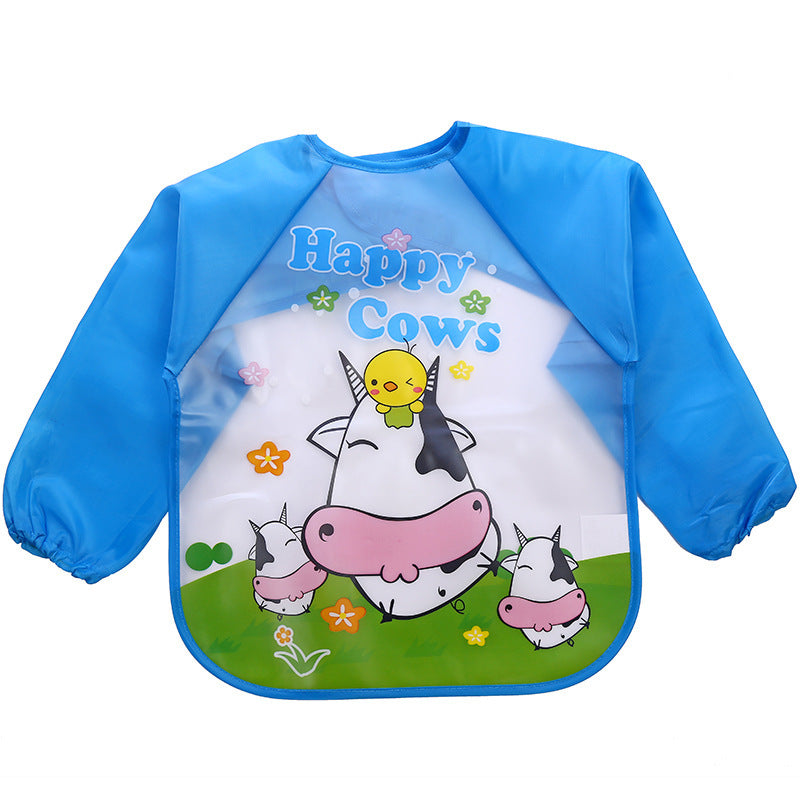 Children's Gown Long Sleeve Kids Waterproof Meal Baby Apron Painting Clothes Bib Protective Clothing - Cindi Book