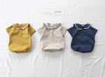 Ultra-thin Cool Lapel Baby College Style Jumpsuit - Cindi Book