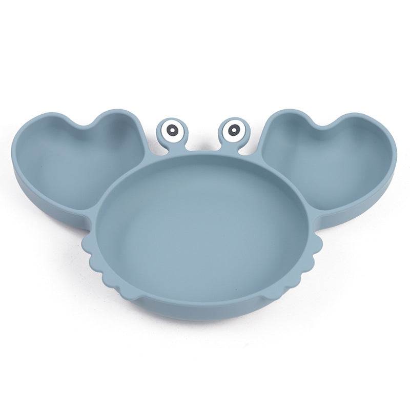 Silicone Split Cutlery Crab Plate For Infants - Cindi Book