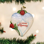 Old World Christmas In Loving Memory Ornament - hand-blown glass Christmas tree ornament