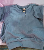 Three-color Short-sleeved Waffle Children's Suit - Cindi Book