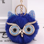 Lovely Owl Plush Doll Kids Favors Fur Ball Key Chain - Cindi Book