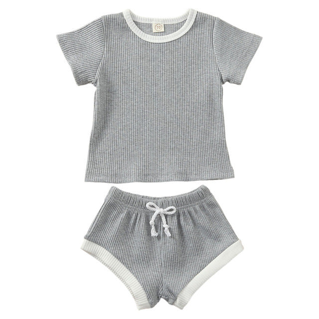 Baby Girl Boy Clothes Short Sleeve Top T shirt Shorts - Cindi Book