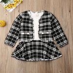 Long-sleeved Dresses Two-piece Children's Baby Small Incense Wind Suit - Cindi Book