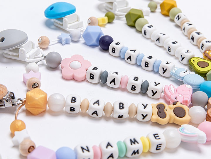 Baby pacifier chain baby silicone molar teether bite - Cindi Book