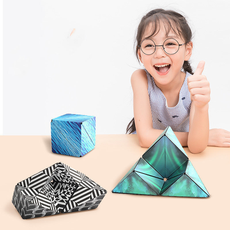 Super Cool 3d Geometric Magnetic Cube Training Puzzle Variety Puzzle Children's Toys - Cindi Book