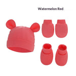 Newborn Hat Mittens And Socks Set With Rubber-soled Shoes - Cindi Book