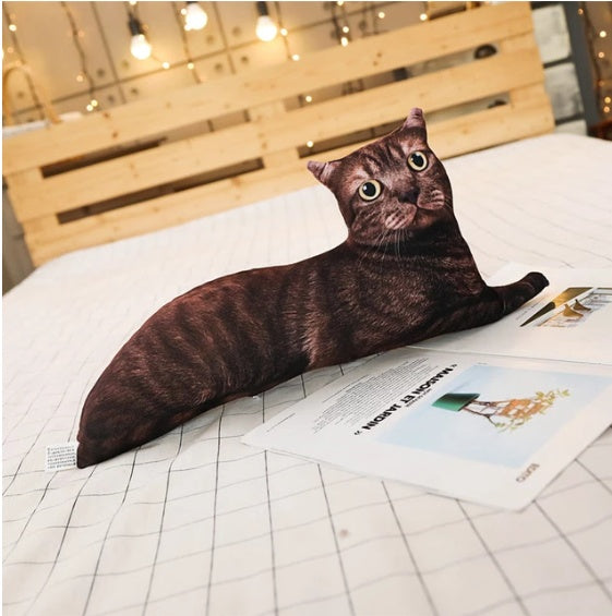 Simulation cat pillow cute cat doll plush toy stereo pet doll - Cindi Book