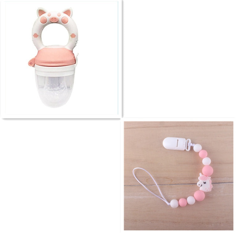 Baby Fruit and Vegetable Food Supplement Teether Baby Fruit Teether Bite Le Pacifier Silicone Nipple - Cindi Book