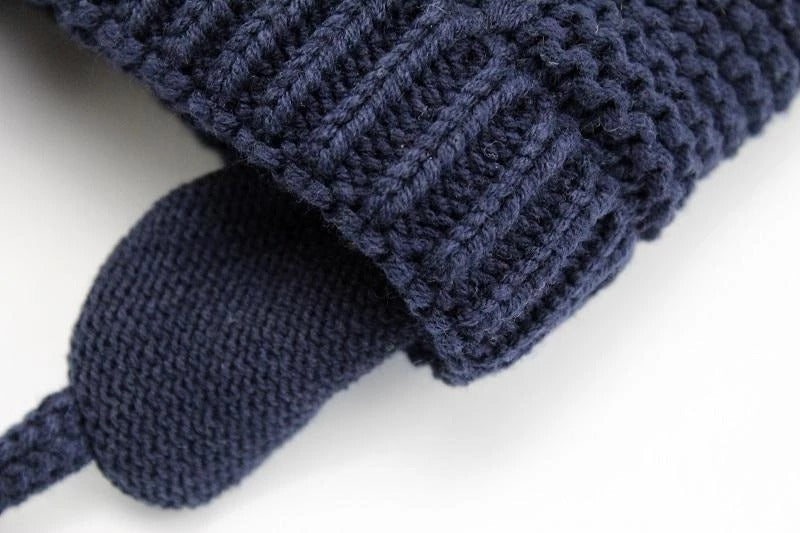Jojo Double Pompom Knitted Beanie - Cindi Book