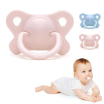 Pacifier Sleeping Baby Pacifier Newborn Silicone Pacifier Super Soft Flat Head - Cindi Book