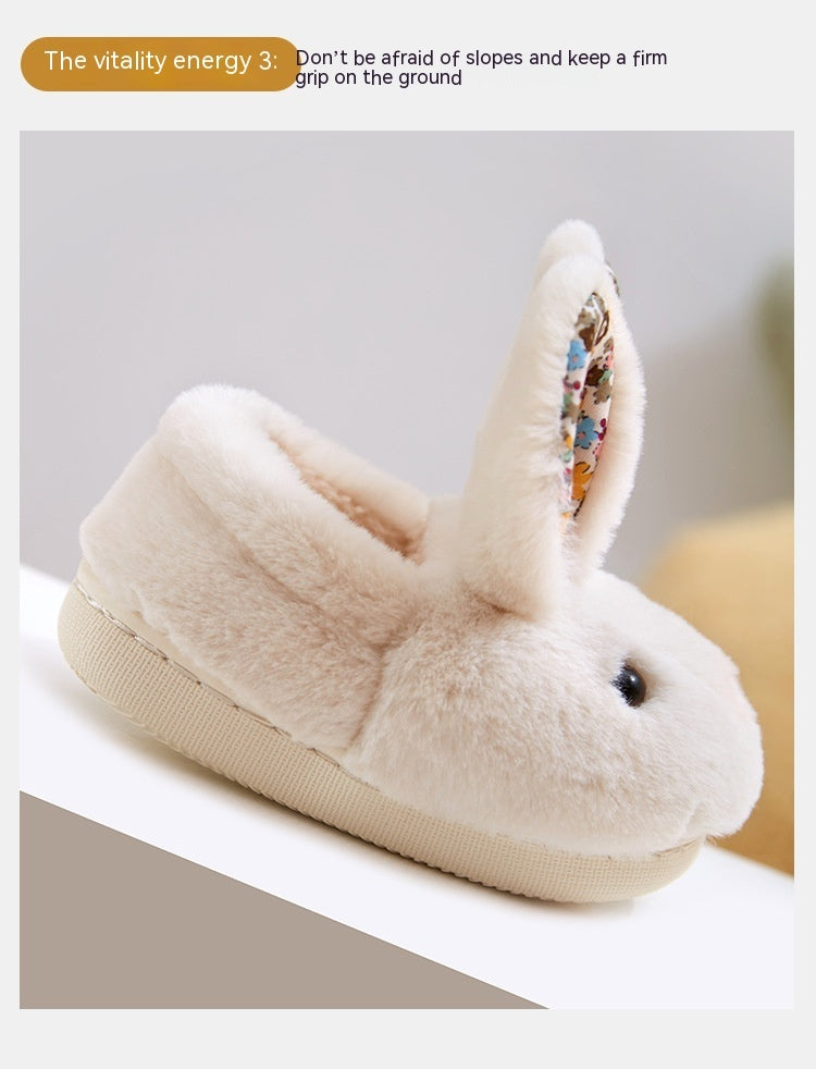 Winter Girls Boys Keep Warm Home Indoor Fluffy Cotton Shoes - Cindi Book