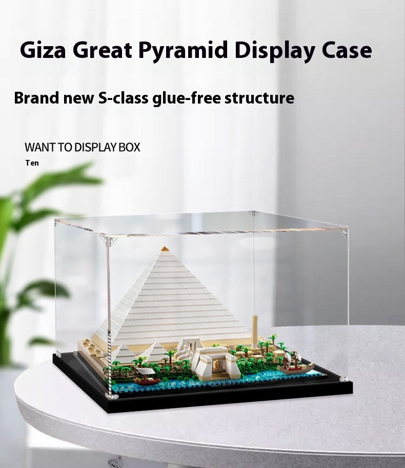 Egypt Khufgiza Great Pyramid Acrylic Display Box Transparent Hand-made Storage Box - Cindi Book