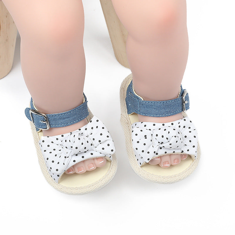 Baby Sandals Toddler Shoes Pu Leather Bow - Cindi Book