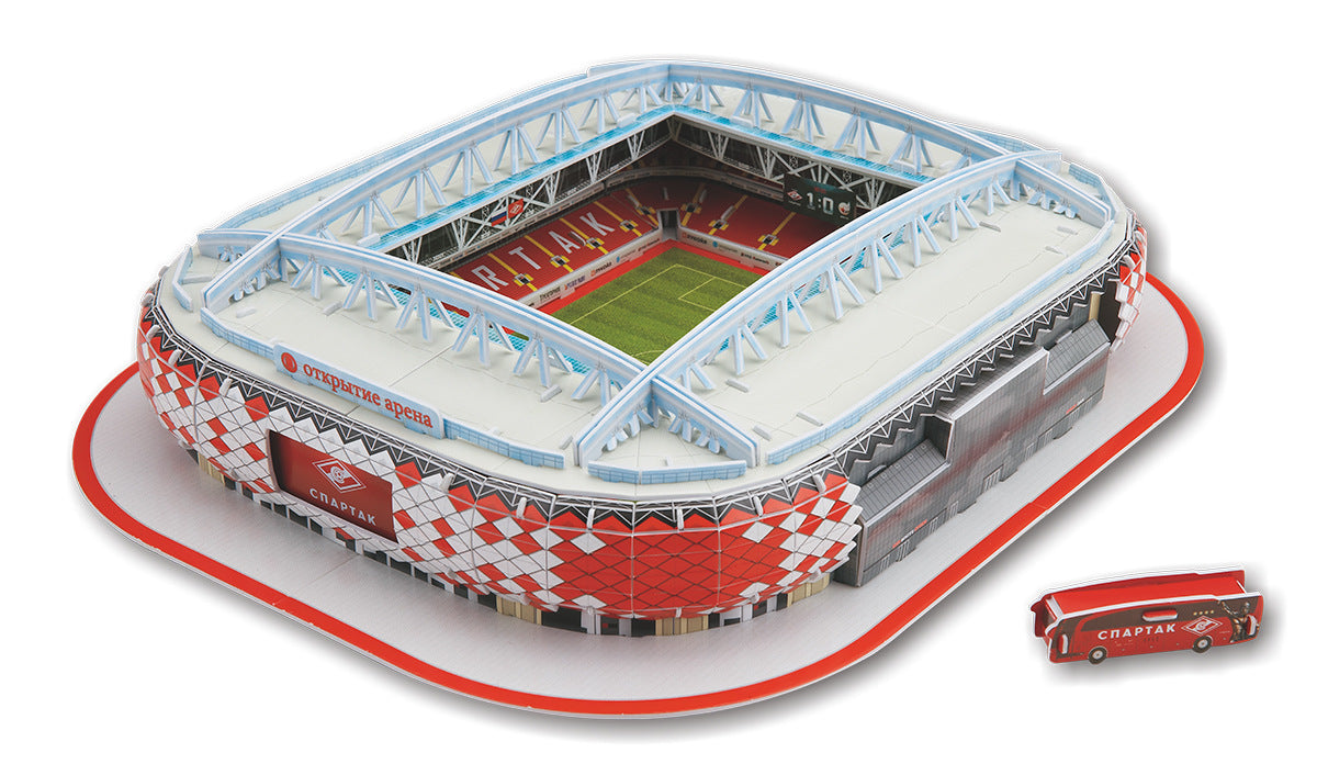 Classic Jigsaw DIY 3D Puzzle World Football Stadium European Soccer Playground Assembled Building Model Puzzle Toys For Children - Cindi Book