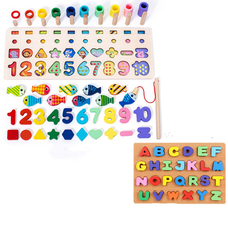 Children 3D Alphabet Number Puzzle Baby Colorful Geometric Digital Letter Educational Toy - Cindi Book