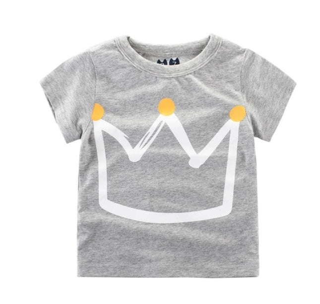Children's Wear Summer New Korean Children's Boys Cotton T-shirt Men's Treasure In Children's Short Sleeves - Cindi Book