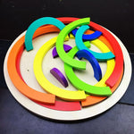 Jigsaw Puzzle Large 12-piece Arch Bridge Rainbow Building Blocks Early Childhood Education Toys - Cindi Book
