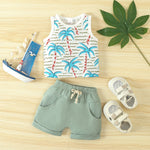 Spring Leisure Printed Vest Shorts Set - Cindi Book