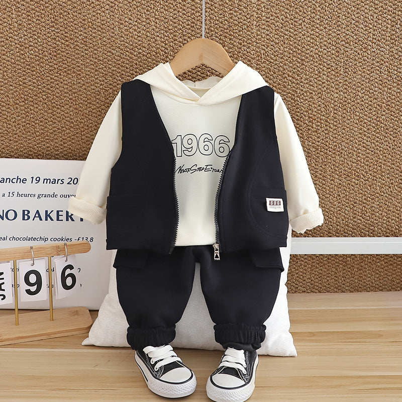 Children's Outfit Number Vest Three-Piece