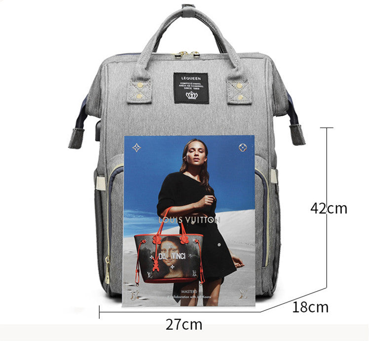 LEQUEEN Multifunctional Large Capacity Mummy Bag - Cindi Book