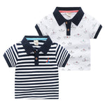 Children's Short-sleeved Polo Shirt Lapel T-shirt - Cindi Book