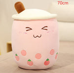 Cute Fruit Drink Plush Stuffed Soft Strawberry Milk Tea Plush Boba Tea Cup Toy Bubble Tea Pillow Cushion Kids Gift - Cindi Book