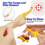 Catapult Launch Rubber Catapulted Chicken Toys Light Finger Prank Stretchy Flying Ejection Toy Slingshot Turkey Sticky - Cindi Book