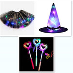 Magical & Luminous  LED Princess Halloween Tutu Skirt Sequins Shiny Skirt - Cindi Book