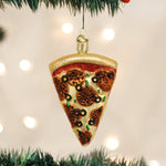 Old World Christmas Pizza Slice Ornament - hand-blown glass Christmas tree ornament
