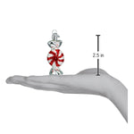 Old World Christmas Peppermint Candy Ornament - hand-blown glass Christmas tree ornament (view 3)