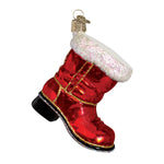 Old World Christmas Santa's Boot Ornament - hand-blown glass Christmas tree ornament (view 3)