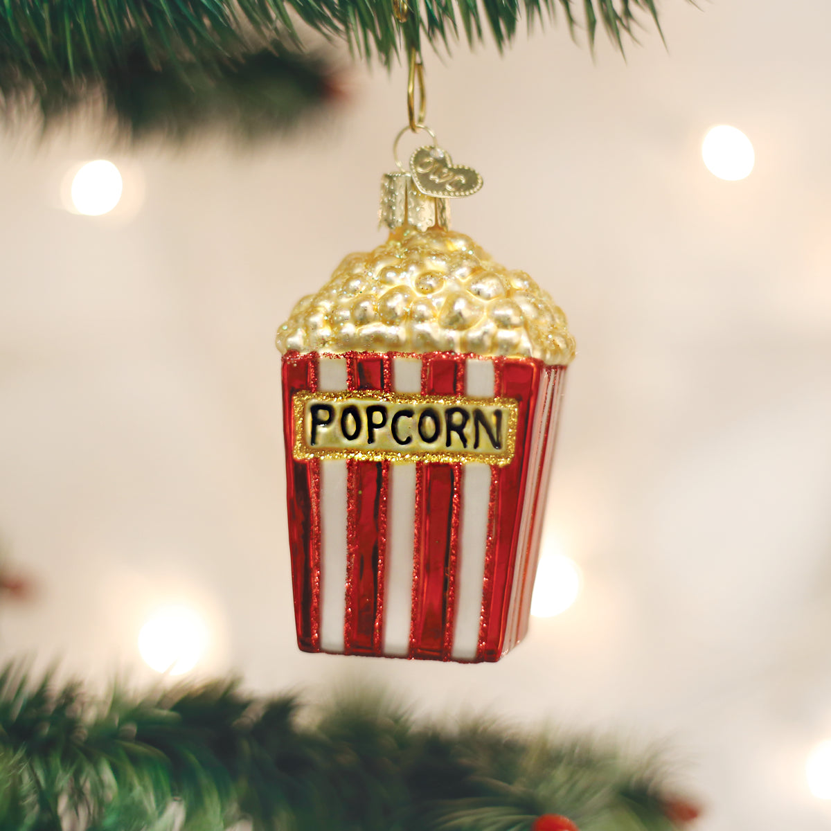 Old World Christmas Popcorn Ornament - hand-blown glass Christmas tree ornament