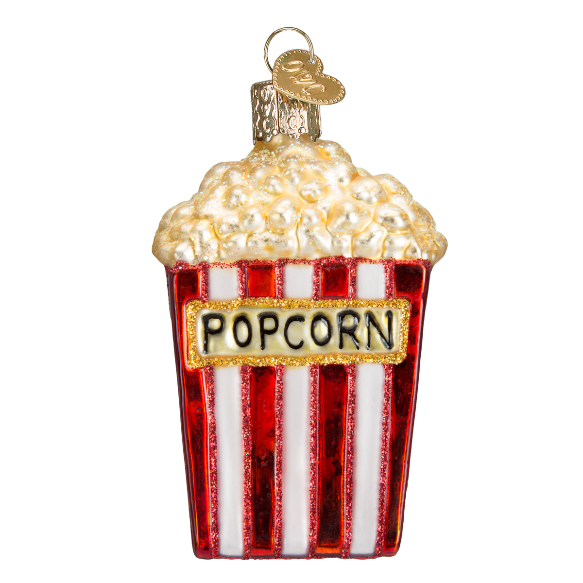 Old World Christmas Popcorn Ornament - hand-blown glass Christmas tree ornament (view 3)