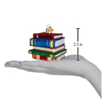 Old World Christmas Stack Of Books Ornament - hand-blown glass Christmas tree ornament (view 8)