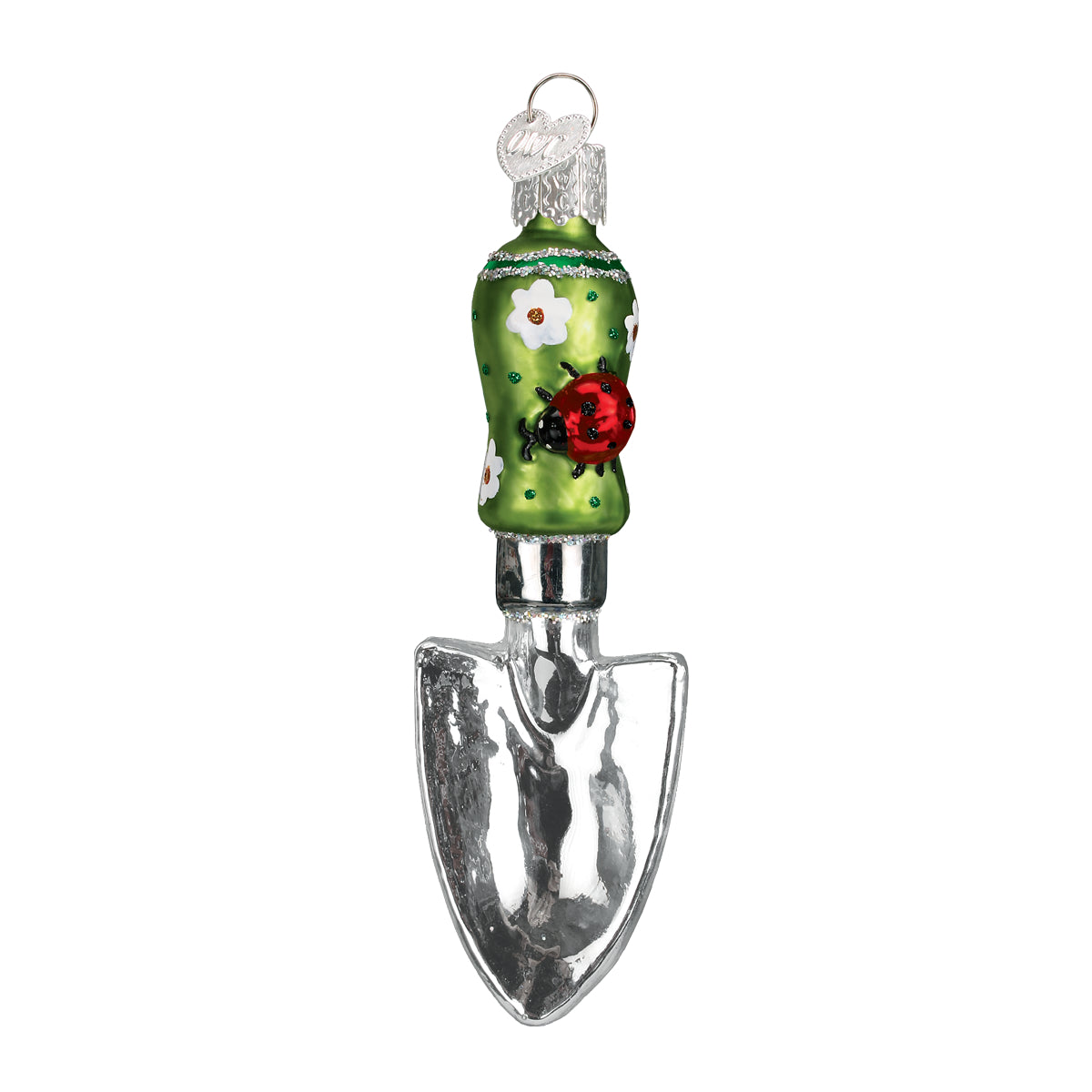 Old World Christmas Garden Trowel Ornament - hand-blown glass Christmas tree ornament (view 3)