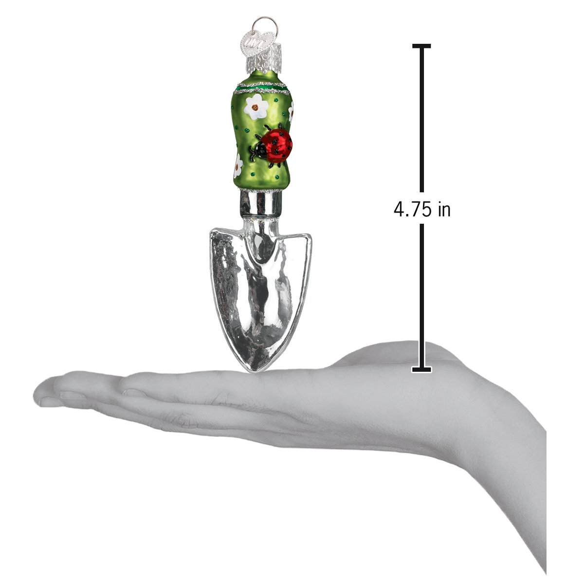 Old World Christmas Garden Trowel Ornament - hand-blown glass Christmas tree ornament (view 4)
