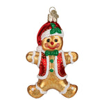 Old World Christmas Gingerbread Boy Ornament - hand-blown glass Christmas tree ornament (view 3)