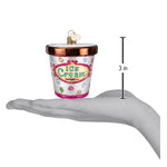 Old World Christmas Ice Cream Carton Ornament - hand-blown glass Christmas tree ornament (view 4)