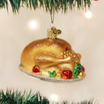 Old World Christmas Turkey Platter Ornament - hand-blown glass Christmas tree ornament