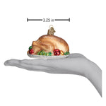 Old World Christmas Turkey Platter Ornament - hand-blown glass Christmas tree ornament (view 5)