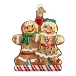 Old World Christmas Gingerbread Friends - hand-blown glass Christmas tree ornament (view 3)