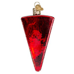 Old World Christmas Cheese Wedge Ornament - hand-blown glass Christmas tree ornament (view 5)